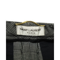 Saint Laurent Hose aus Wolle in Grau