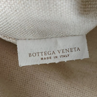 Bottega Veneta Clutch aus Canvas in Creme