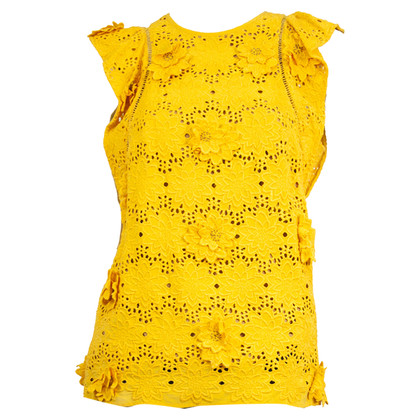 Michael Kors Top Silk in Yellow