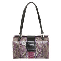 Fendi Handtasche aus Leder in Violett
