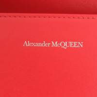 Alexander McQueen Knuckle Chain Bag Leather in Red