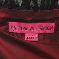 Matthew Williamson Top en Soie en Rouge