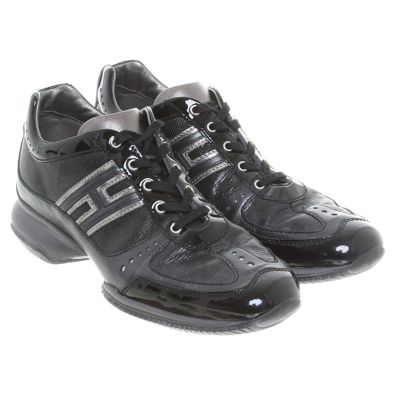 Hogan Sneaker in black leather mix