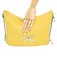Dolce & Gabbana Handtasche aus Leder in Gelb
