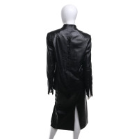 Olivier Theyskens Leather costume in black