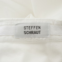 Steffen Schraut Robe chemisier en blanc