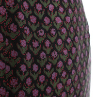 Anna Sui Jupe patchwork en soie