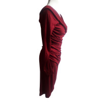 Diane Von Furstenberg Kleid aus Wolle in Bordeaux