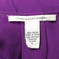 Diane Von Furstenberg Jurk Viscose in Violet