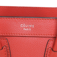 Céline Luggage Nano aus Leder in Orange