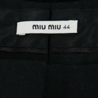 Miu Miu Hose aus Wolle in Schwarz