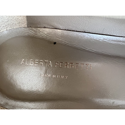 Alberta Ferretti Slippers/Ballerinas Silk in Grey