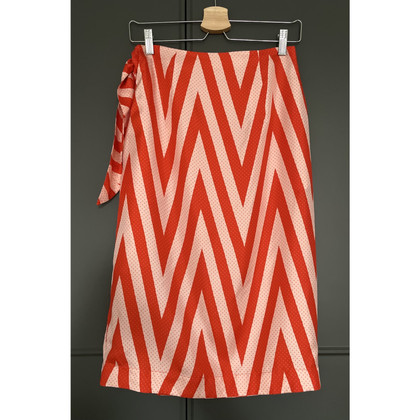 Diane Von Furstenberg Skirt Silk in Red