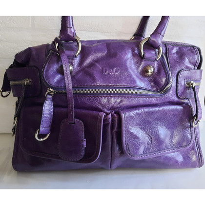 D&G Tote bag Leather in Violet