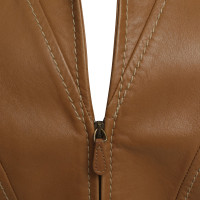 Valentino Garavani Leather jacket in ochre