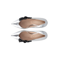 Marc Jacobs Pumps/Peeptoes aus Leder in Silbern