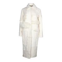 Nina Ricci Jacke/Mantel aus Wolle in Weiß