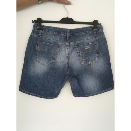 Elisabetta Franchi Short en Denim en Bleu