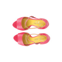 Charlotte Olympia Sandals Leather in Pink