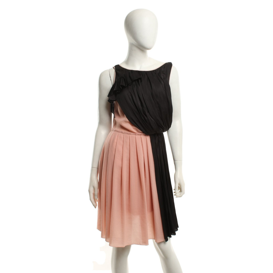 Nina Ricci Kleid in Rosa/Schwarz