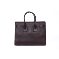 Saint Laurent Sac de Jour Medium en Cuir en Bordeaux