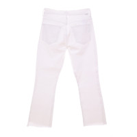 Mother Jeans in Cotone in Bianco