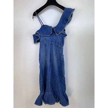 Jonathan Simkhai  Kleid aus Baumwolle in Blau