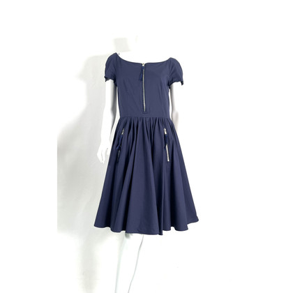 Prada Kleid aus Baumwolle in Blau