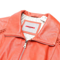 Lloyd Jacket/Coat Leather in Orange