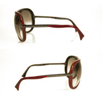 Alexander McQueen Sonnenbrille in Rot