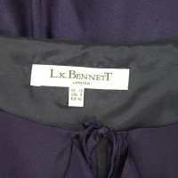 L.K. Bennett zijden jurk in violet