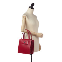 Bulgari Shoulder bag Leather in Red