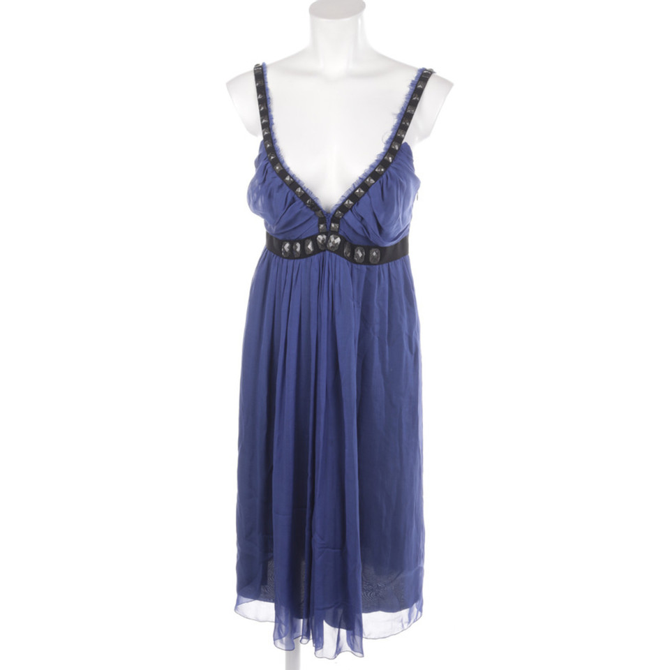 Alberta Ferretti Kleid aus Seide in Blau