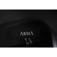 Arma Skirt Leather in Black