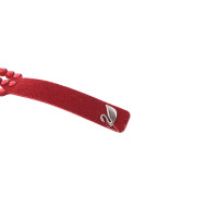 Swarovski Bracelet en Cuir en Rouge