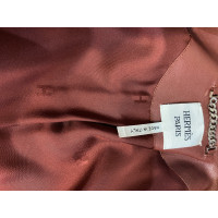 Hermès Jacket/Coat Leather in Bordeaux