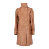 Costume National Jacket/Coat Leather in Brown