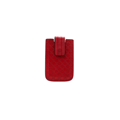 Gucci Accessoire Leer in Rood