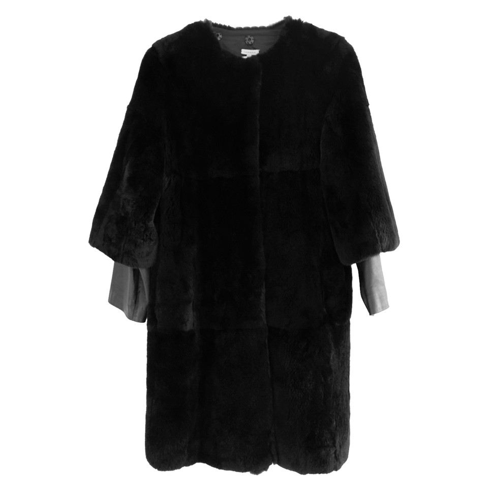 P.A.R.O.S.H. Jacket/Coat Fur in Black