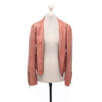 Chanel Jacket/Coat Leather in Pink
