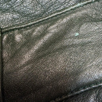 Gianni Versace Hose aus Leder in Grün