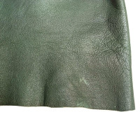 Gianni Versace Hose aus Leder in Grün