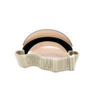 Christian Dior Hut/Mütze aus Leder in Weiß