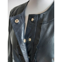 Max & Co Jacket/Coat Leather in Blue