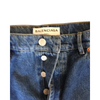 Balenciaga Jeans in Cotone in Blu