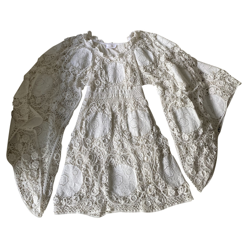 Chloé Vestito in Cotone in Bianco