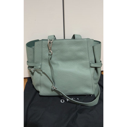 Orciani Shopper Leather in Green