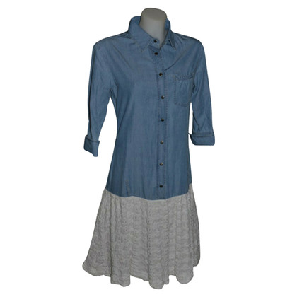 Twin Set Simona Barbieri Kleid aus Baumwolle in Blau