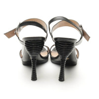 Emporio Armani Sandals Leather in Black