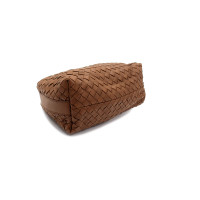 Bottega Veneta Clutch aus Leder in Braun